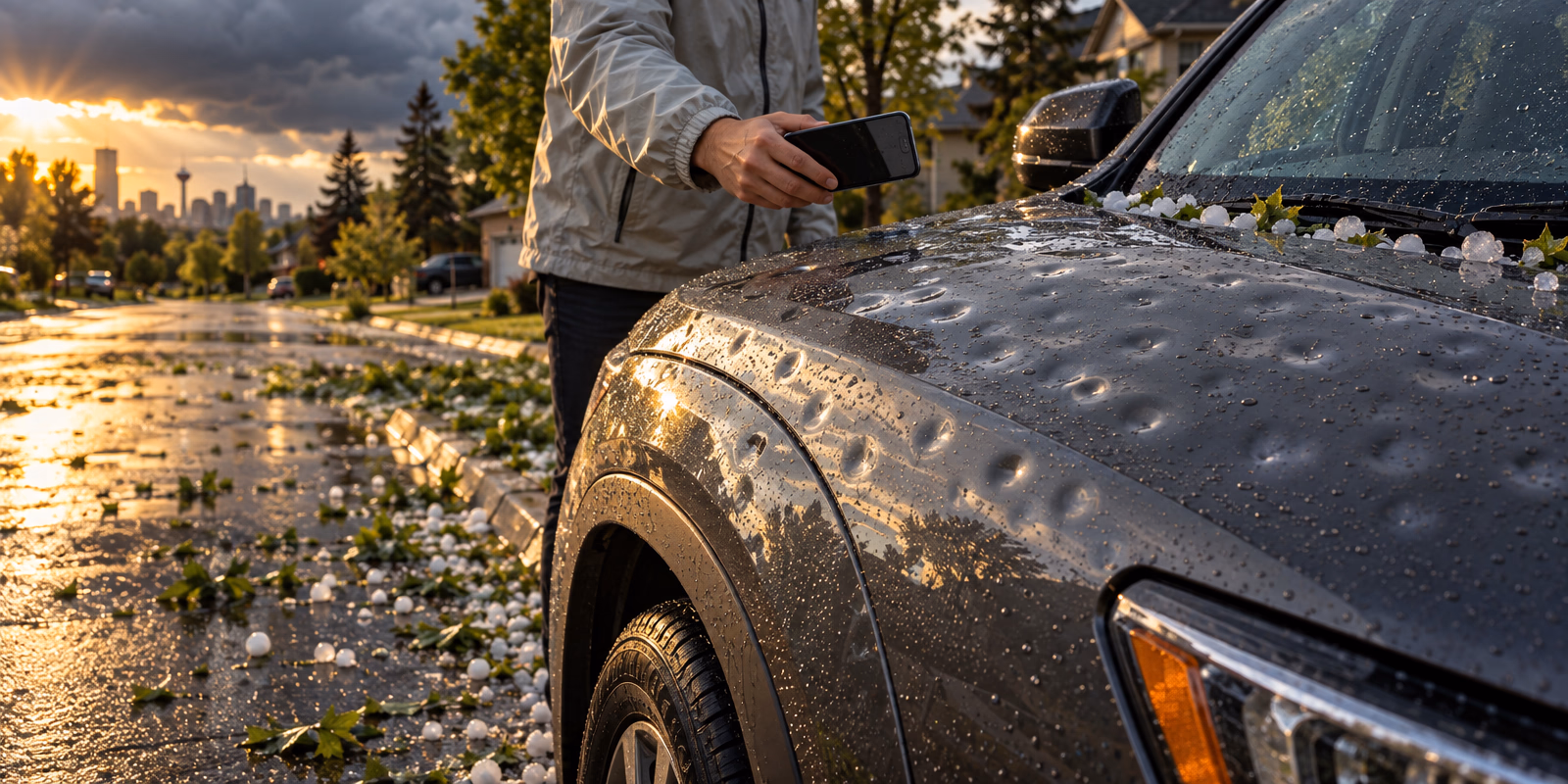 What to Do After Hail Damage in Calgary