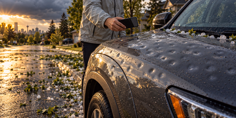 What to Do After Hail Damage in Calgary